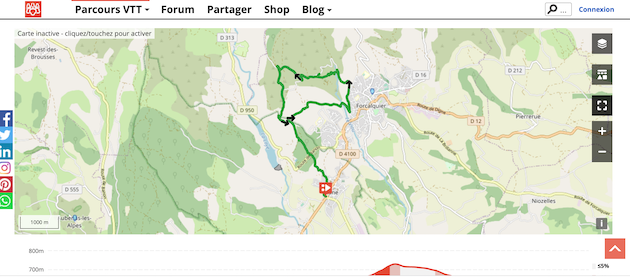 parcours VTT facile utagawa